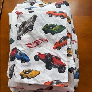 Pottery Barn Hot Wheels Organic Twin Sheet Set